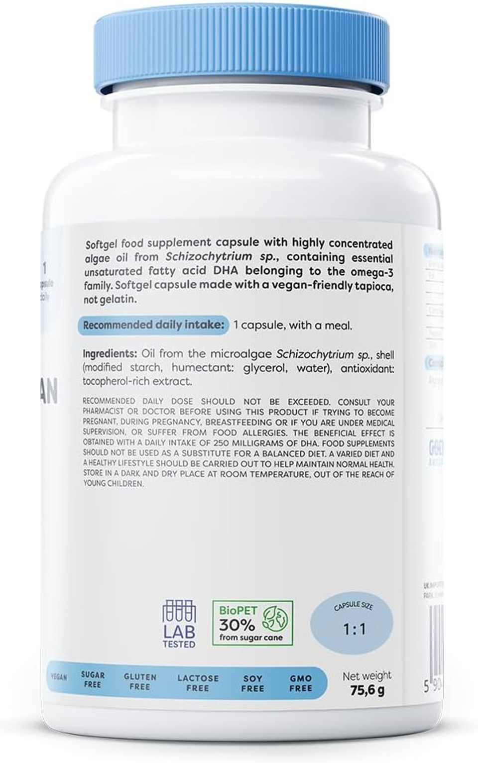 Osavi Omega3 Vegan, 250 mg DHA  60 Softgels | Highly Concentrated Algae Oil from Schizochytrium sp. | Supports Brain, Vision & Heart Health | VeganFriendly Tapioca Softgel Osavi Omega3 Vegan, 250 mg DHA  60 Softgels | Highly Concentrated Algae Oil from Schizochytrium sp. | Supports Brain, Vision & Heart Health | VeganFriendly Tapioca Softgel