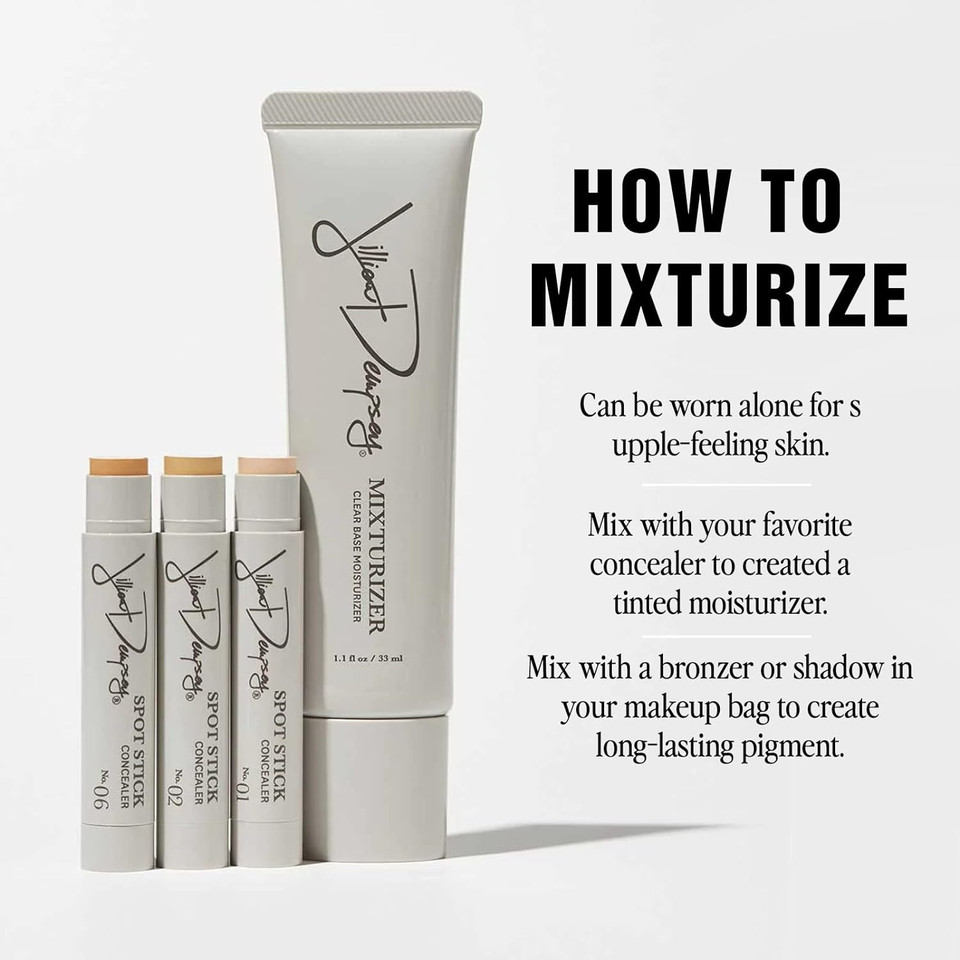 Jillian Dempsey Mixturizer Moisturizer | Clear Base Face Moisturizer To Hydrate & Nourish Skin, Mix With Concealer To Create A Tinted Moisturizer, 1.1 Oz