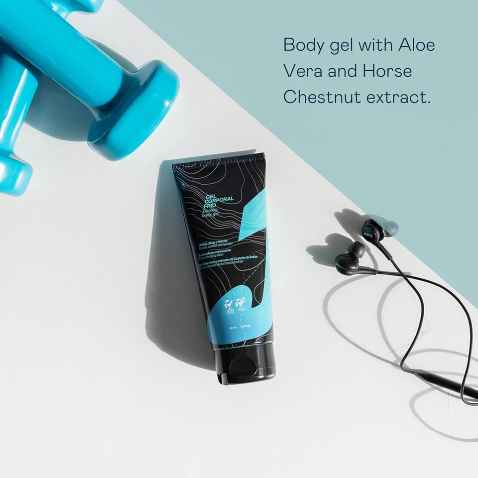 Valquer Cooling Body Gel. Refreshing for Tired Legs with Aloe Vera. Relief from Tiredness and Heaviness - 100 ml