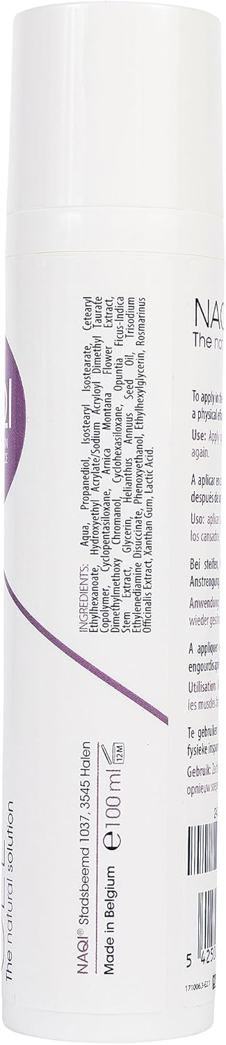 NAQI - Arnica Gel - for Pain Relief and Fast Recovery from Contusions, Sprains and Injuries - Cares for Muscles and Skin - with Very Pure Active of Arnica Montana - 100 ml