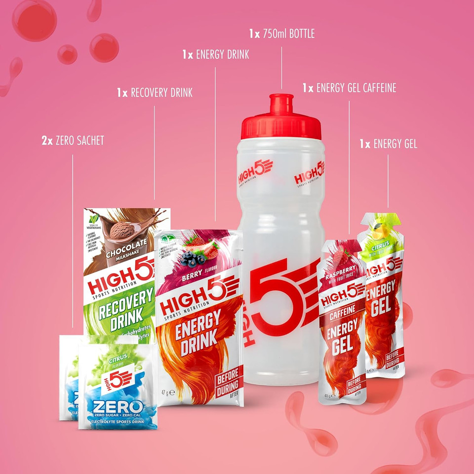 HIGH5 Starter Kit Nutrition Pack Combining Energy, Hydration & Recovery, (Pack of 2)