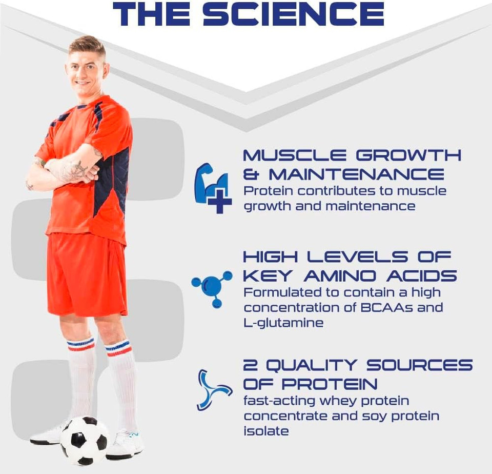 SCI-MX Total Protein - Concentrate & Isolate Protein Powder - Lean Muscle Development - Speculoos Biscuit  No Added Sugar  4.1g BCAAs + 21g Protein per Serving  900g