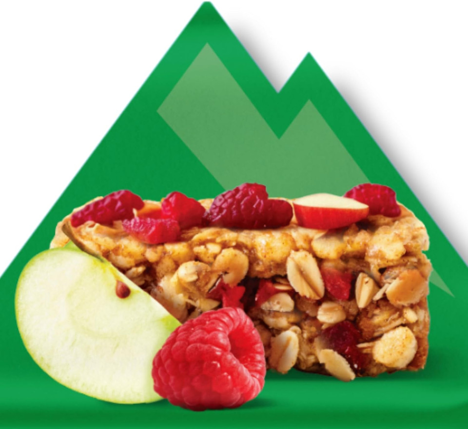 TRIBE x Wildfarmed Oat Bar - Apple & Raspberry - Great Taste, Wildfarmed Regen Oats, Source of Fibre, Natural Energy, Plant Based, Vegan Snack (50g x 16 Bars)