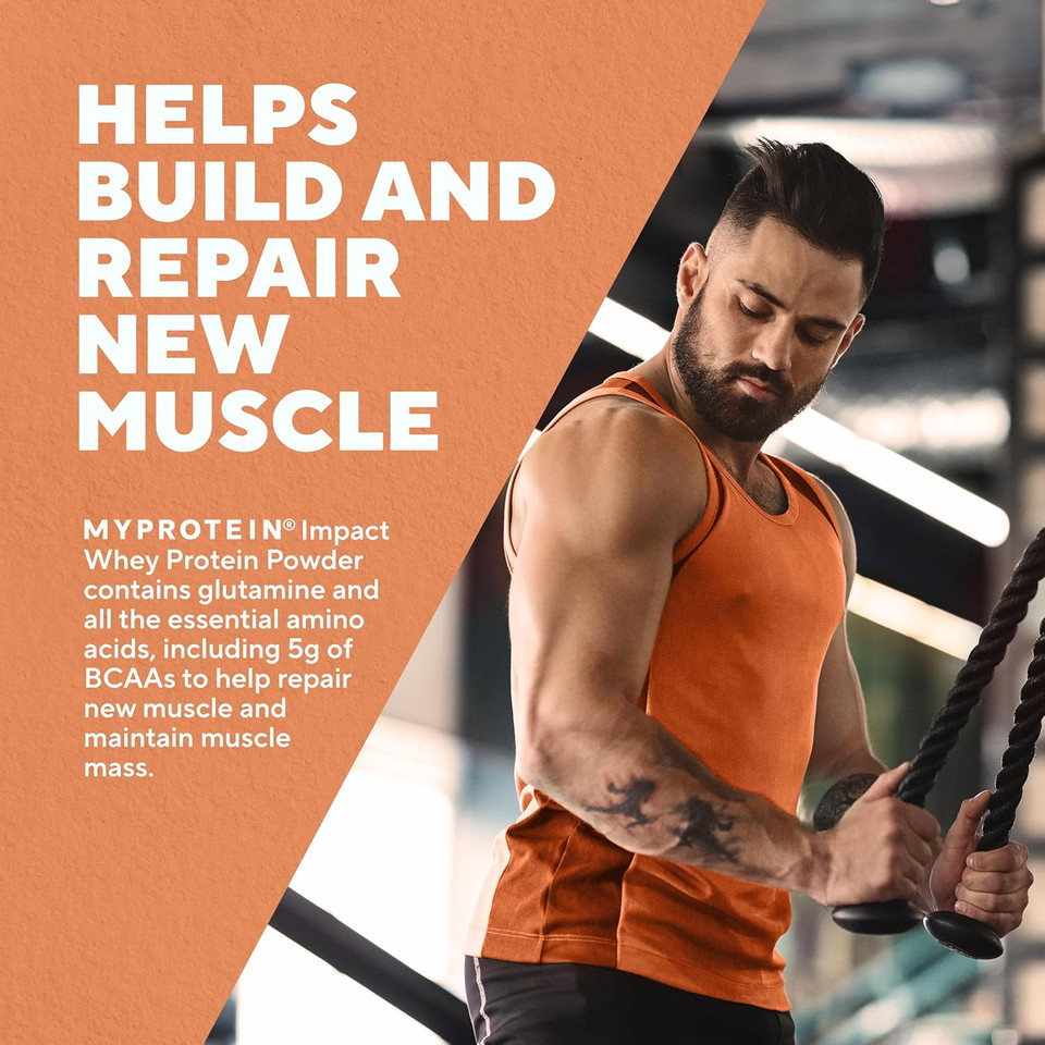 MyProtein Impact Whey Protein Powder  Vanilla Flavour  500g, 23g of Protein per Serving, Supports Muscle Building, Recovery & Lean Muscle Maintenance  16 Servings