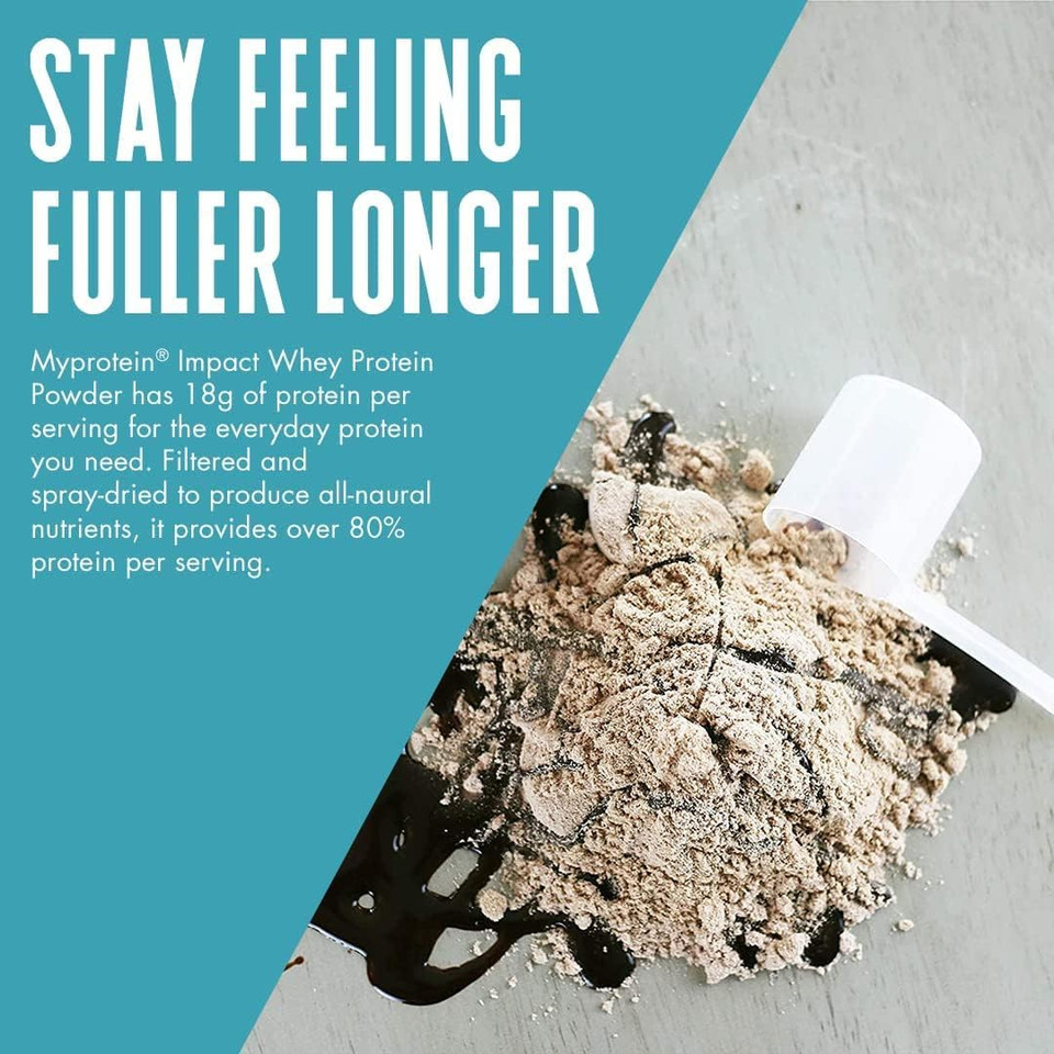 Myprotein Impact Whey Protein  Natural Strawberry 500G  Muscle Building Powder with Over 80% Protein and 2g Leucine per Serving