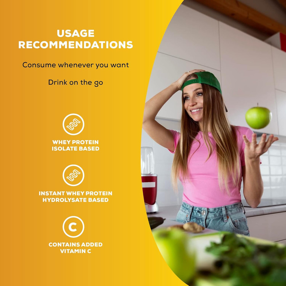 BioTechUSA Juicy Isolate | Gluten-Free, Lactose-Free, Sugar-Free | Refreshing Protein Soft Drink | with Fiber and Vitamin C, 500 g, Orange BioTechUSA Juicy Isolate | Gluten-Free, Lactose-Free, Sugar-Free | Refreshing Protein Soft Drink | with Fiber and Vitamin C, 500 g, Orange