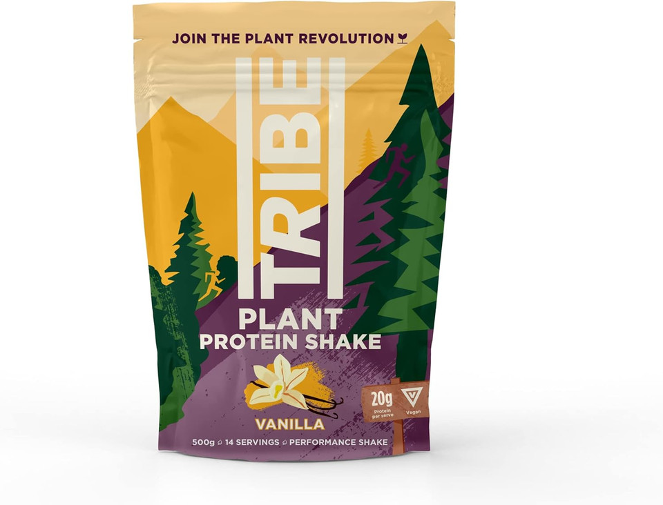 TRIBE Vegan Protein Powder - Vanilla + Cinnamon - Vegan, Gluten & Dairy Free (500g / 12 Servings)