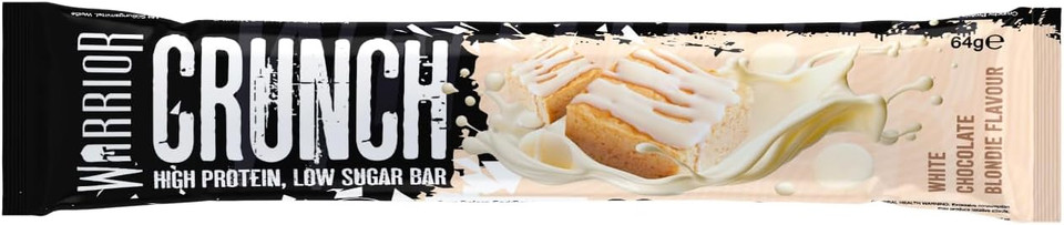 Warrior Supplements CRUNCH High Protein Bars 20g Protein Each Pack of 12x 64g, Milk Chocolate Coconut, 768 gram