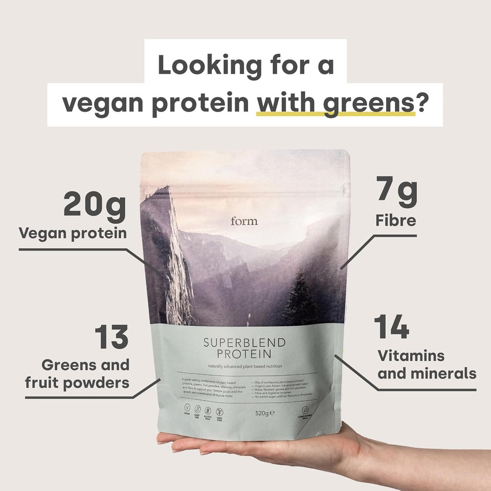 Form Superblend - Vegan Protein Powder, 20g Plant Protein (Vanilla)