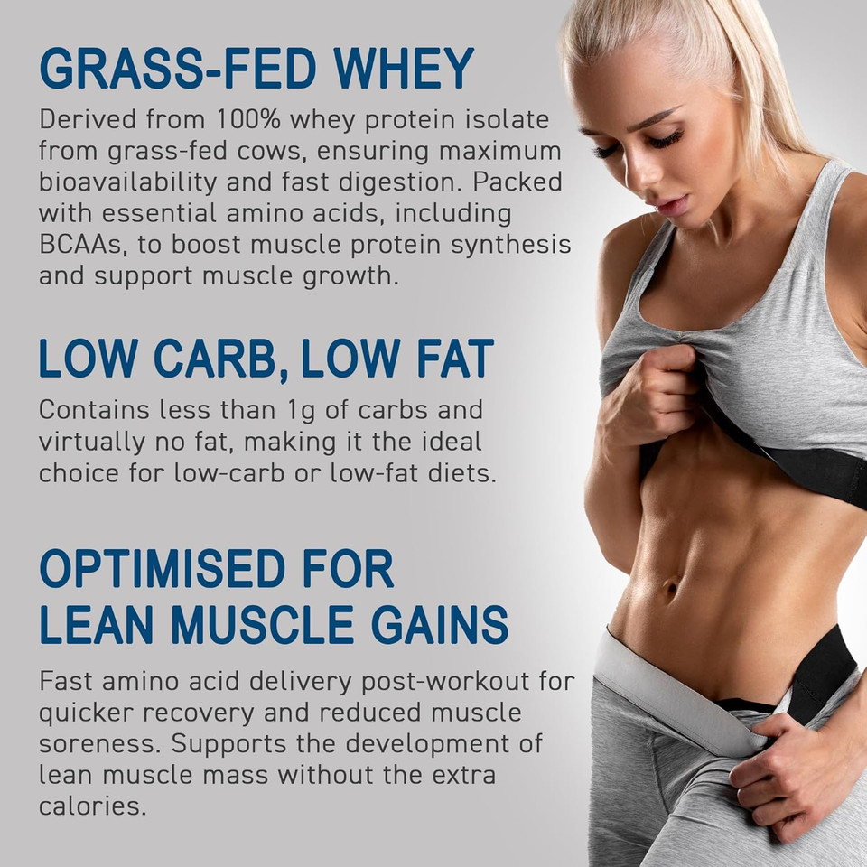 Applied Nutrition ISO-XP Whey Protein Powder  22g Protein, Low Fat, Low Carb Whey Isolate Protein Powder, Rich in Amino Acids, Grass-Fed, Soy Free, Halal Certified (1kg - 40 Servings) (Strawberry) Applied Nutrition ISO-XP Whey Protein Powder  22g Protein, Low Fat, Low Carb Whey Isolate Protein Powder, Rich in Amino Acids, Grass-Fed, Soy Free, Halal Certified (1kg - 40 Servings) (Strawberry)