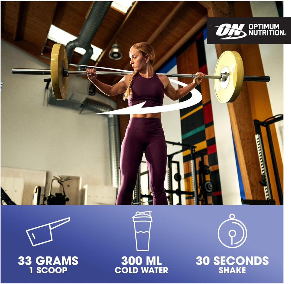 Optimum Nutrition Gold Standard 100% Casein Slow Digesting Protein Powder with Zinc, Magnesium and Amino Acids, Support Muscle Growth & Repair Overnight, Strawberry Flavour, 55 Servings, 1.82 kg