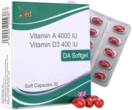 VED Vitamin A & D3 SOFTGEL Capsule | 30 Days Supply