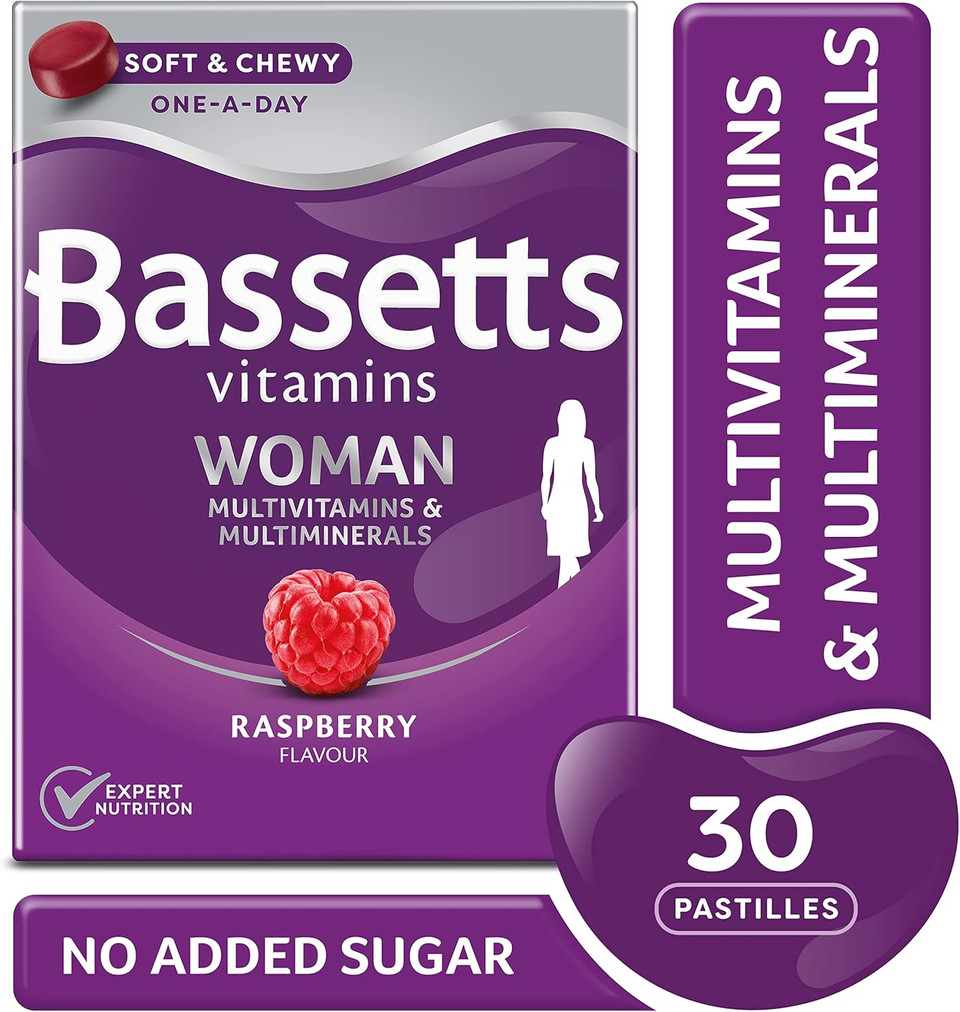 Bassetts Vitamins Woman Multivitamins & Multiminerals Raspberry Flavour 30 Gummy Pastilles Bassetts Vitamins Woman Multivitamins & Multiminerals Raspberry Flavour 30 Gummy Pastilles