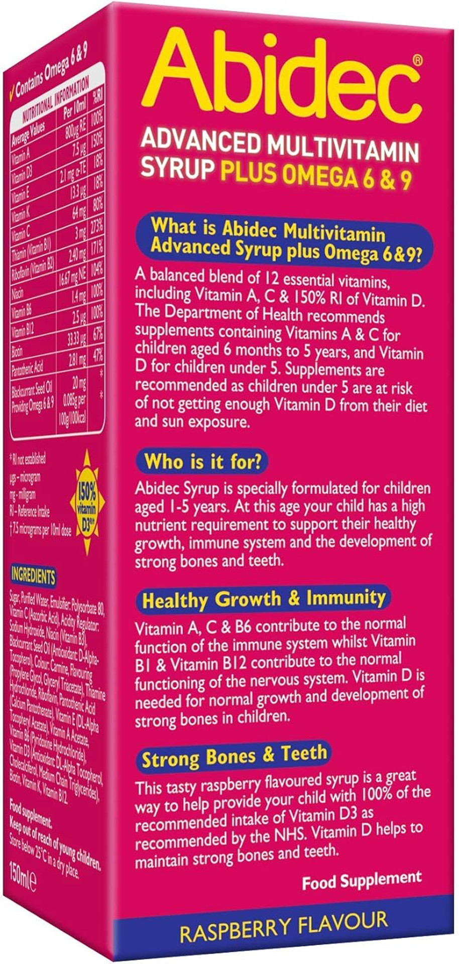 Abidec HEALTH_PERSONAL_CARE, Black, 150 ml (Pack of 1) Abidec HEALTH_PERSONAL_CARE, Black, 150 ml (Pack of 1)