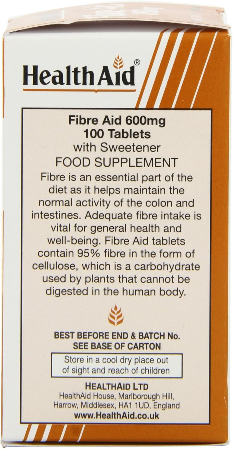 HealthAid Fibre Aid 600mg - 100 Tablets