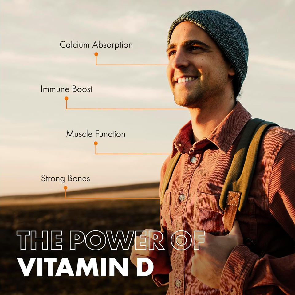Vitamin D3 4000 IU - 400 High Strength Vitamin D Tablets (1+ Year Supply) - Vegetarian - Immune System Booster - Gluten Free - Vitamin D Supplements - Made in The UK