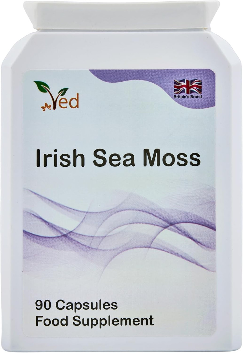 VED Organic Irish Sea Moss (Chrondrus crispus) 1200 mg 90 Vegan Capsules (45 Days Supply)