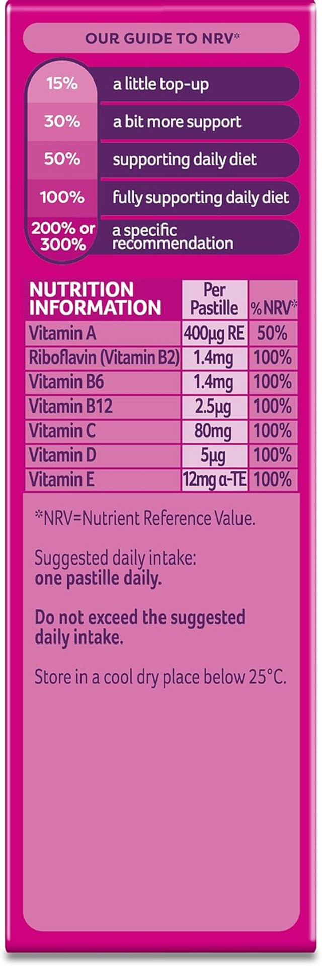 Bassetts Vitamins 7-11 Years Raspberry Flavour Multivitamins 60 Gummies