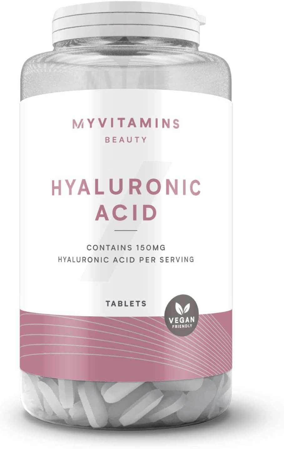 Myvitamins Hyaluronic Acid Tablets | High-Strength Hydration Support for Skin, Joints & Muscles | 150mg Per Serving | Moisture Retention & Anti-Ageing Support | 60 Tablets