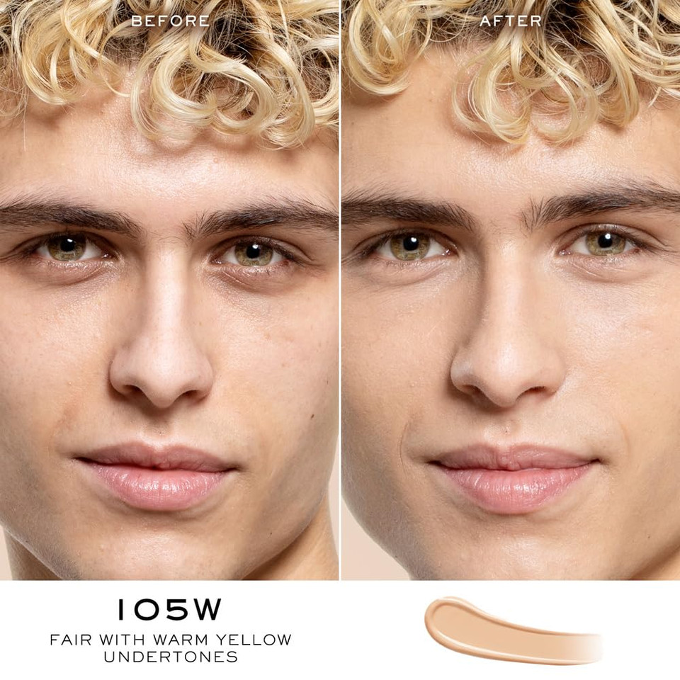 Lancã£Â´Me Teint Idole Ultra Wear Care & Glow Serum Concealer - Medium Buildable Coverage & Natural Glow Finish - Up To 24H Hydration105W: For Fair Skin With Warm/Yellow Undertones