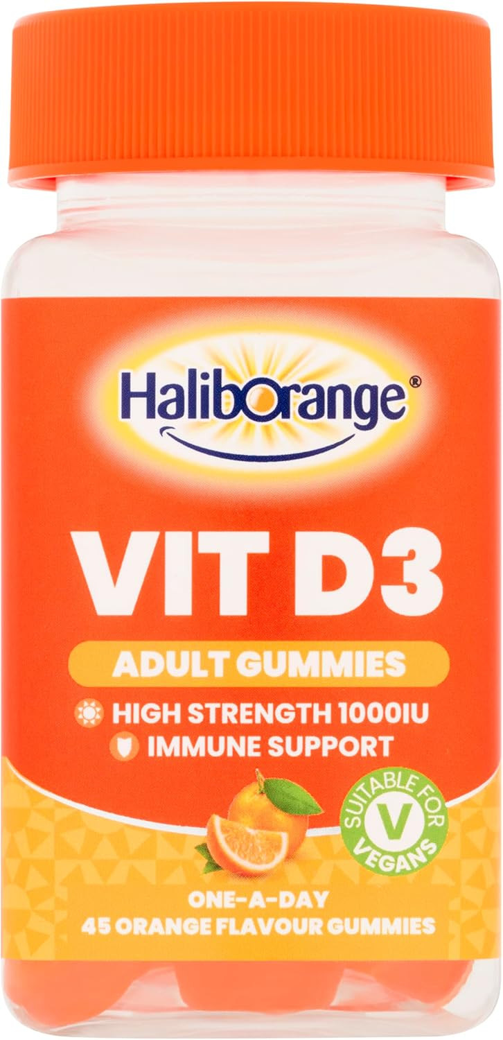 Haliborange Adult Vitamin D3-45 Orange Gummies