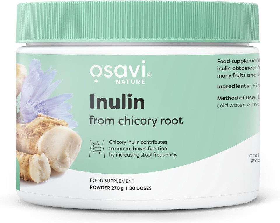 Osavi Inulin  270 g | Highly Soluble Chicory Root Inulin Powder for Digestive Health | Supports Bowel Function & Natural Fiber Intake