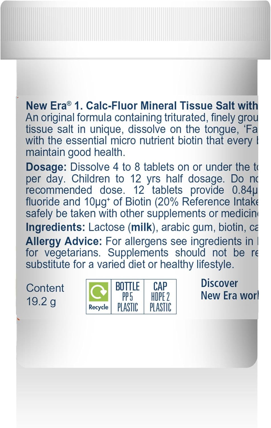 New Era Number 1 Calc. Fluor. Tablets - Pack of 240