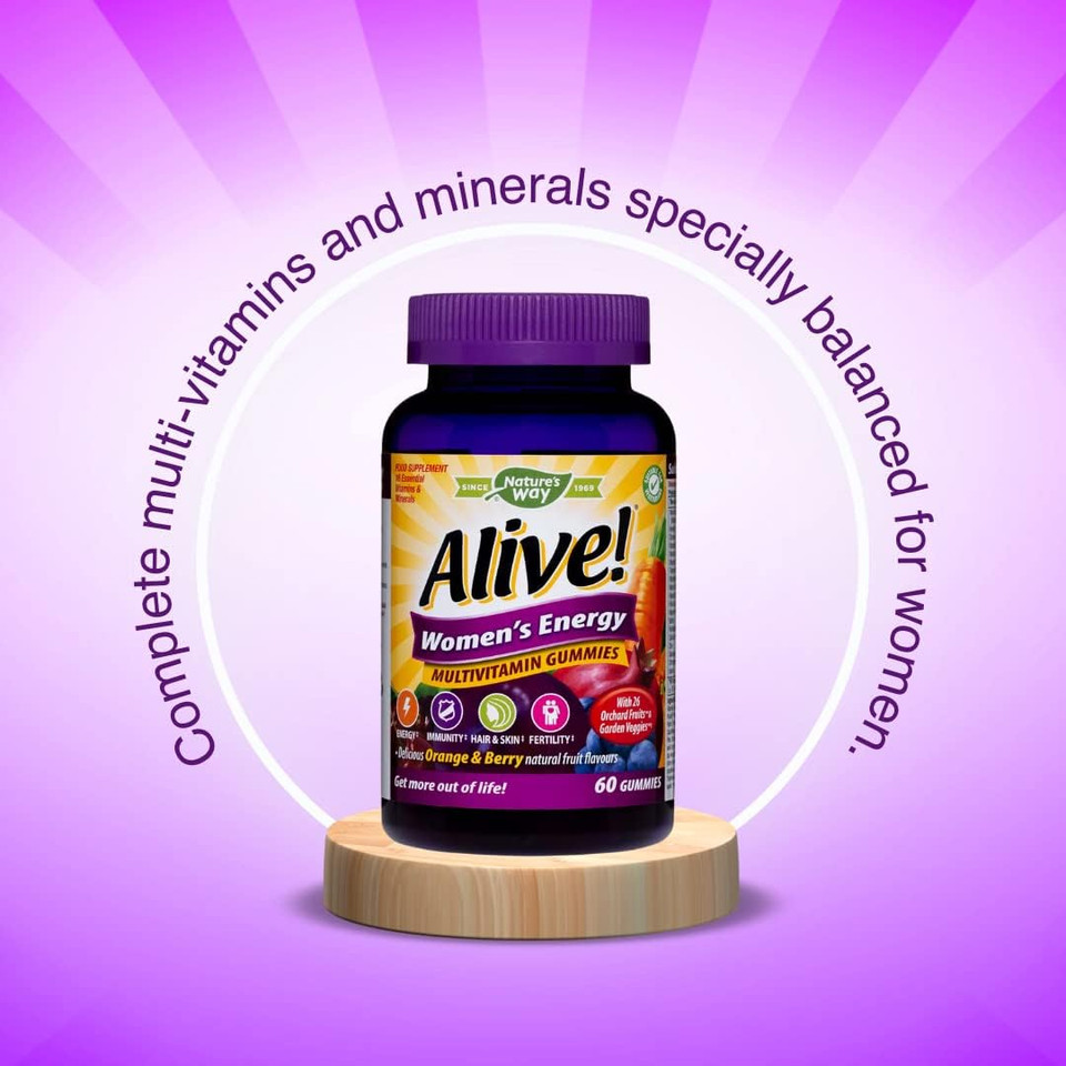 Alive! Women's Energy Multivitamins - 60 chewable Gummies