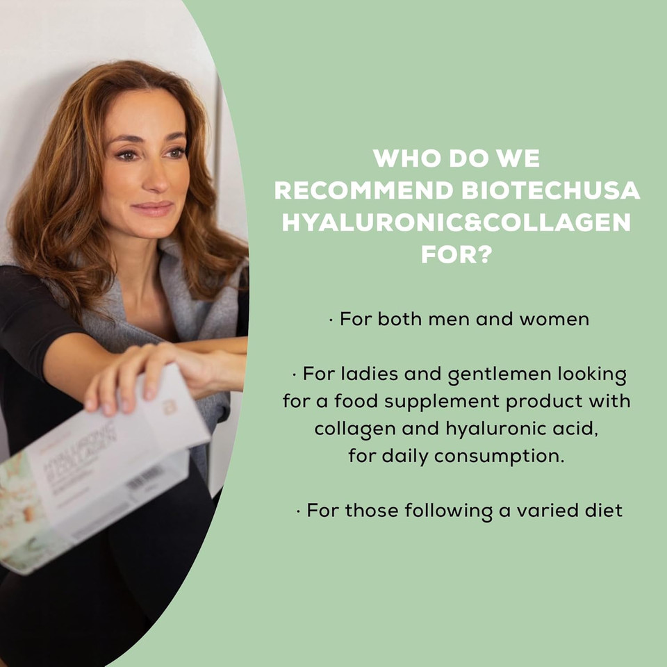 BioTechUSA Hyaluronic&Collagen, Food Supplement Capsules containing Collagen, hyaluronic Acid, Vitamins and Amino acids, 120 caps