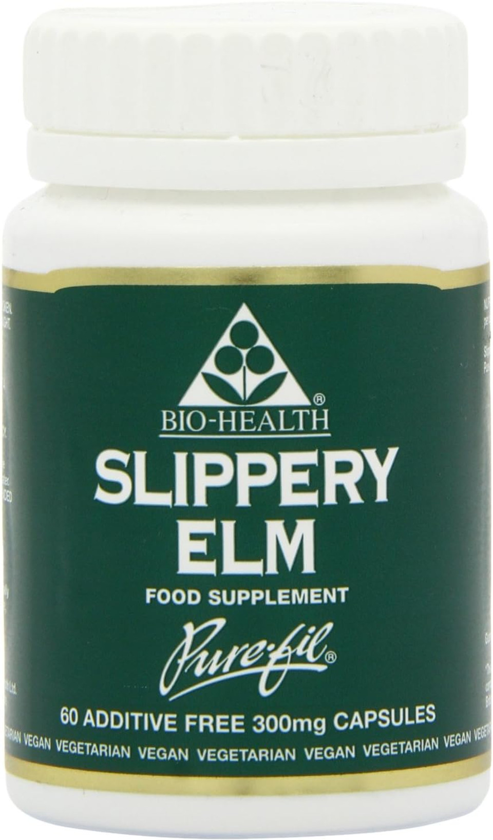 Bio-Health 300mg Slippery Elm Powdered Bark - Pack of 60 Capsules