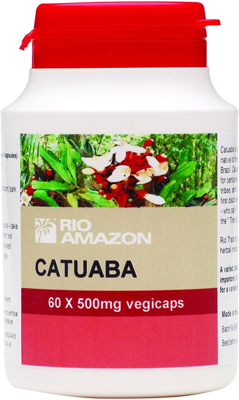 Rio Trading 500mg Catuaba 60 Vegcapsules