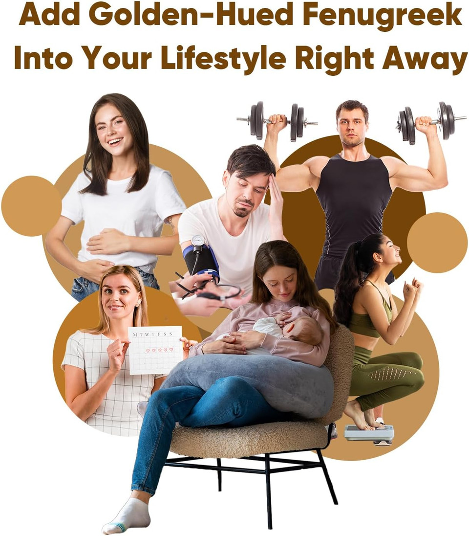 Organic Fenugreek Capsules - 2250mg Per 3 Capsules - 180 Pills - 100% Pure Fenugreek Powder - Soil Association Certified - Rich in Vitamins & Calcium - Vegan Fenugreek Supplement for Women & Men