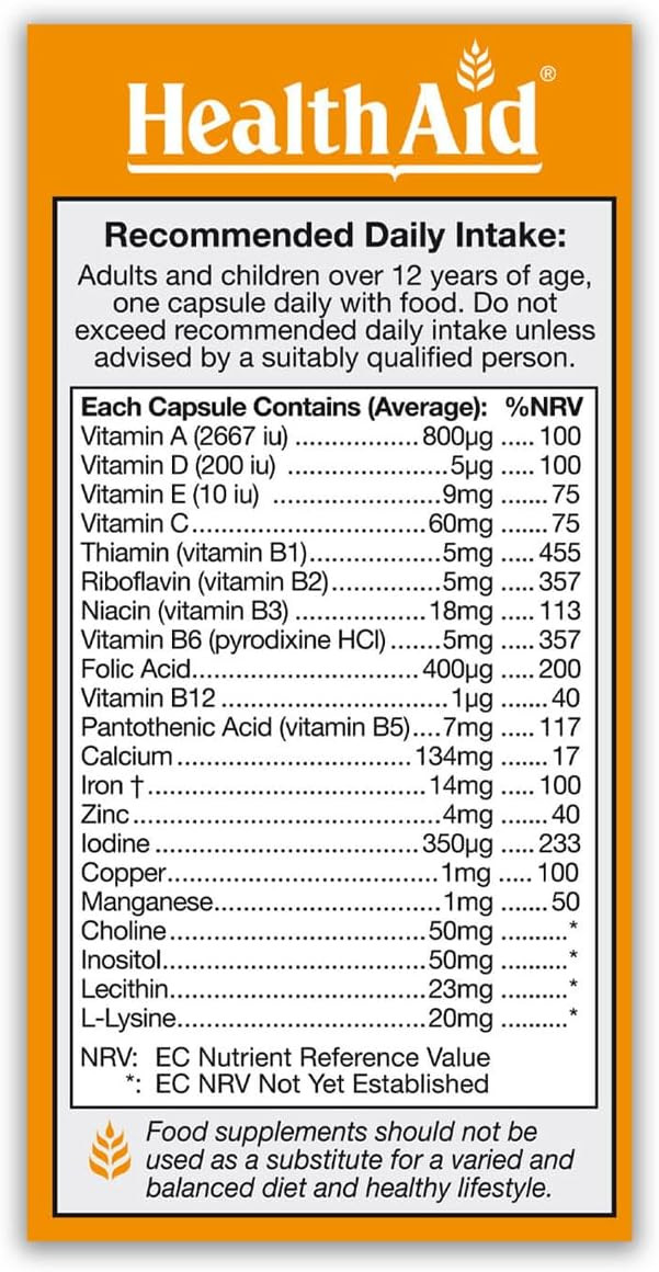 HealthAid Gericaps - 100 Capsules