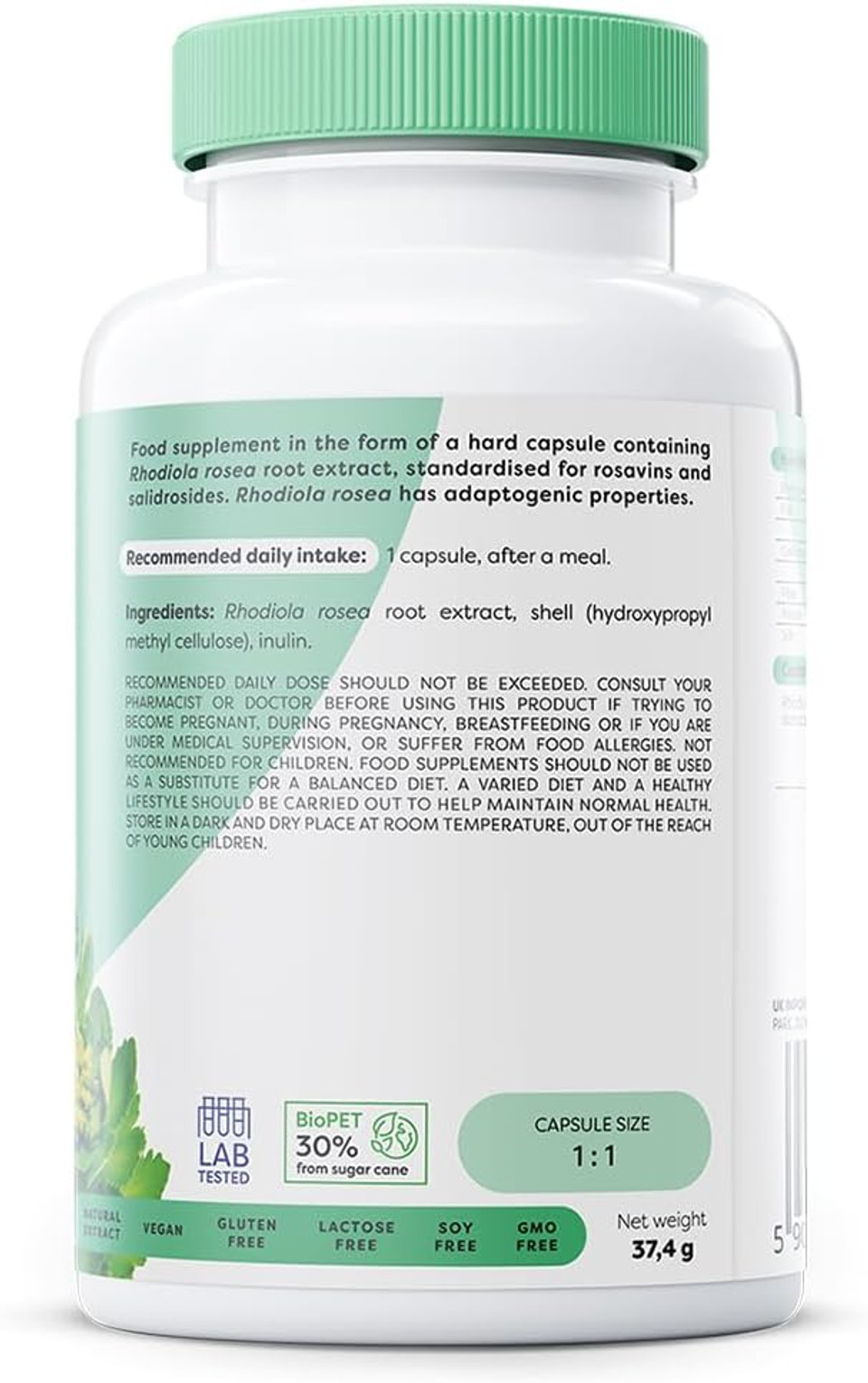 Osavi Rhodiola 500 mg  60 Vegan Capsules | Standardized Rhodiola Rosea Root Extract | Supports Mental & Physical Wellbeing | Supports The Reduction of Fatigue and Stress