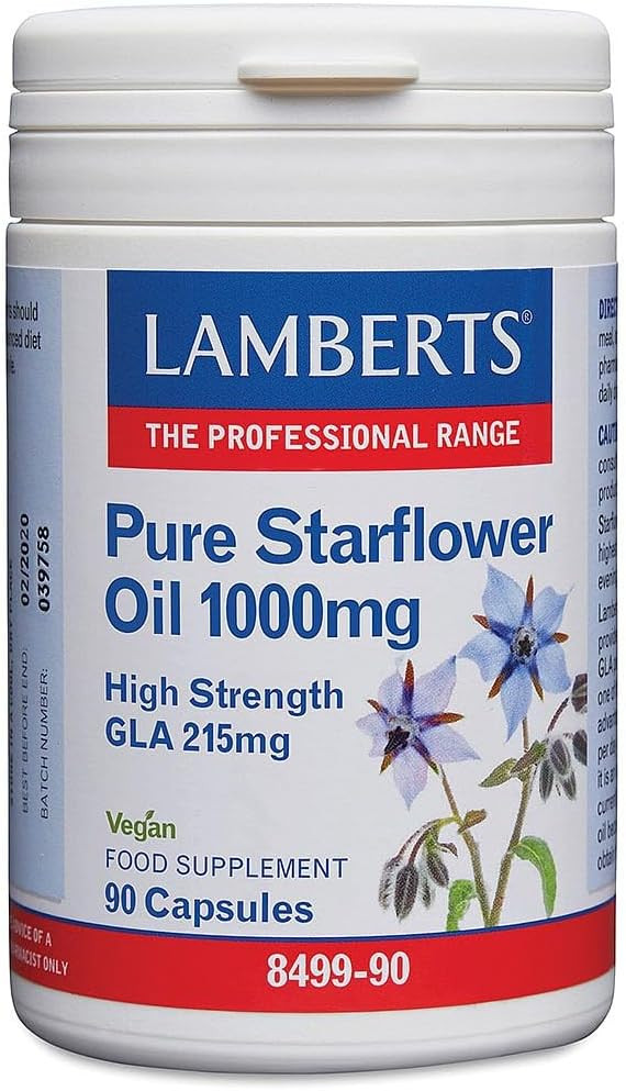 Lamberts Pure Starflower Oil 1000mg 90 Capsules