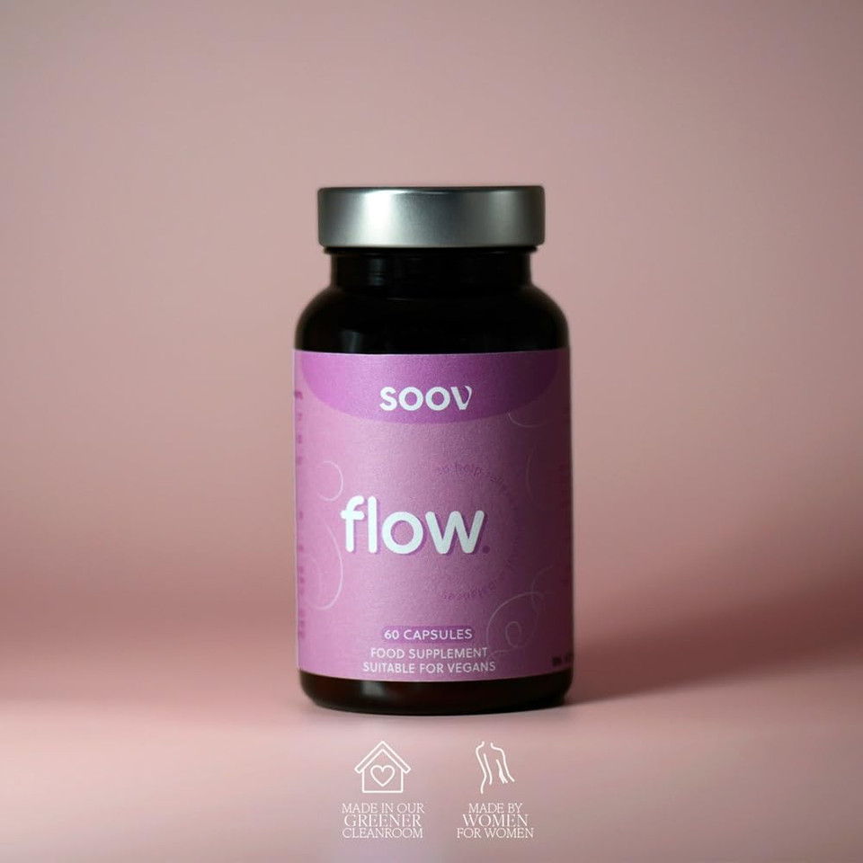 Flow by Soov - Women's Multivitamin Supplement - Hormonal Balance, Skin & Cognitive Support - Vegan & UK Manufactured