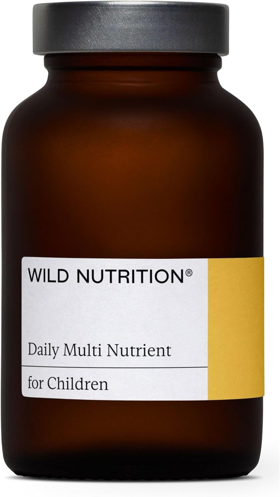WILD NUTRITION Food-Grown® Kids Daily Multi Nutrient | Kids Multivitamin with B Vitamins, Magnesium, Zinc, Vitamin D, and More to Support Immunity, Bones, and Cognitive Development | 60 Capsules