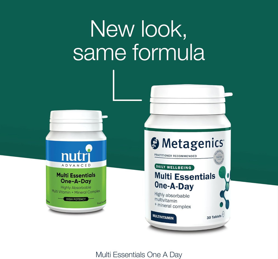 Metagenics - Multi Essentials One A Day Multivitamin - 26 Vitamins & Minerals - Vegetarian and Vegan - 30 Tablets