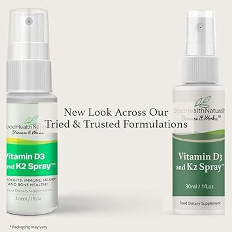 Vitamin D3 and K2 Spray - High Strength Calcium Supplement | 30mL - Good Health Naturally Vitamin D3 and K2 Spray - High Strength Calcium Supplement | 30mL - Good Health Naturally
