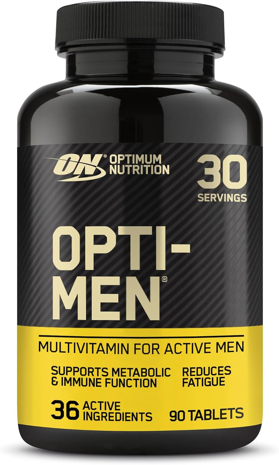 Optimum Nutrition Opti-Men Multi-Vitamin Supplements for Men with Vitamin D, Vitamin C, Vitamin B6 and Amino Acids, Unflavoured, 60 Servings, 180 Capsules