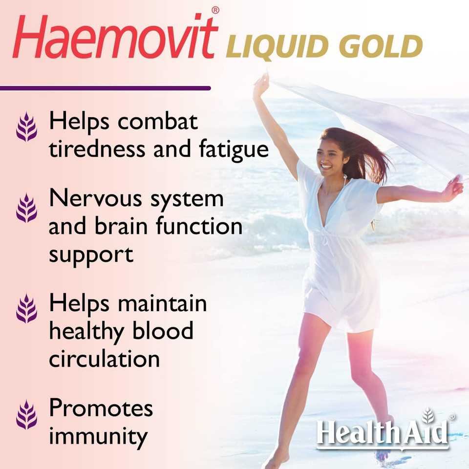 HealthAid Haemovit Gold Tonic Liquid 200ml (Pack of 2)