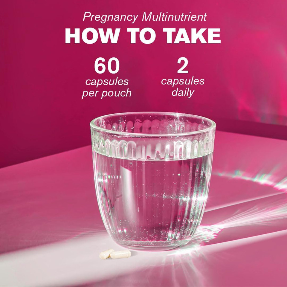 Pregnancy Multinutrient | Folic Acid 400ug | Essential Nutrients | 60 Plant Based Capsules | Two-A-Day | DR.VEGAN Pregnancy Multinutrient | Folic Acid 400ug | Essential Nutrients | 60 Plant Based Capsules | Two-A-Day | DR.VEGAN