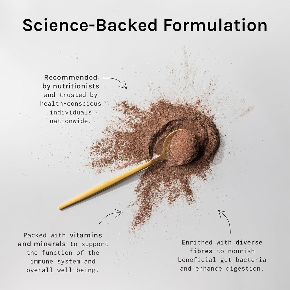 Biomel Complete Gut - Belgian Chocolate - Advanced Gut Health - 450g/30 Servings - Vegan Friendly - Gluten Free - Delicious & Effective