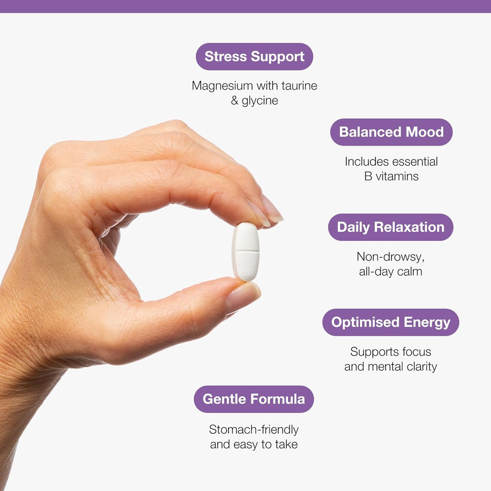 Metagenics MetaRelax Magnesium Supplement - Stress Relief, Relaxation & Energy Support - 90 Tablets