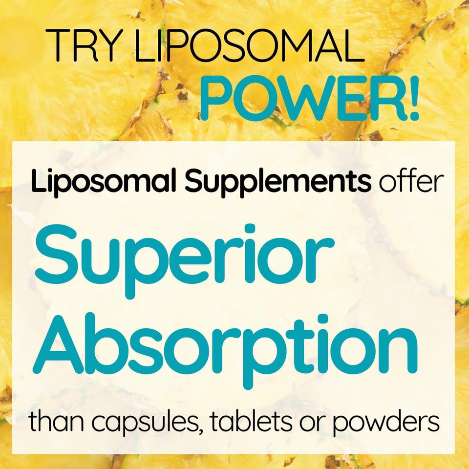 WELL ACTUALLY Liposomal Advanced Immune Support (25 Servings) with Vitamin C D3 K2 Zinc & Selenium - High Strength Liquid Liposomal Vitamin C Supplement for Immunity  Vegan & Sugar Free