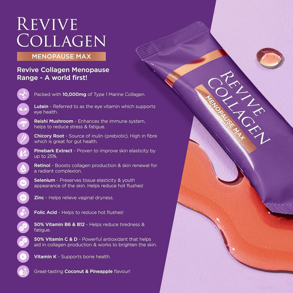 Revive Collagen Premium Menopause Range - Hydrolysed Liquid Marine Collagen Drink (14, Beauty Sleep)