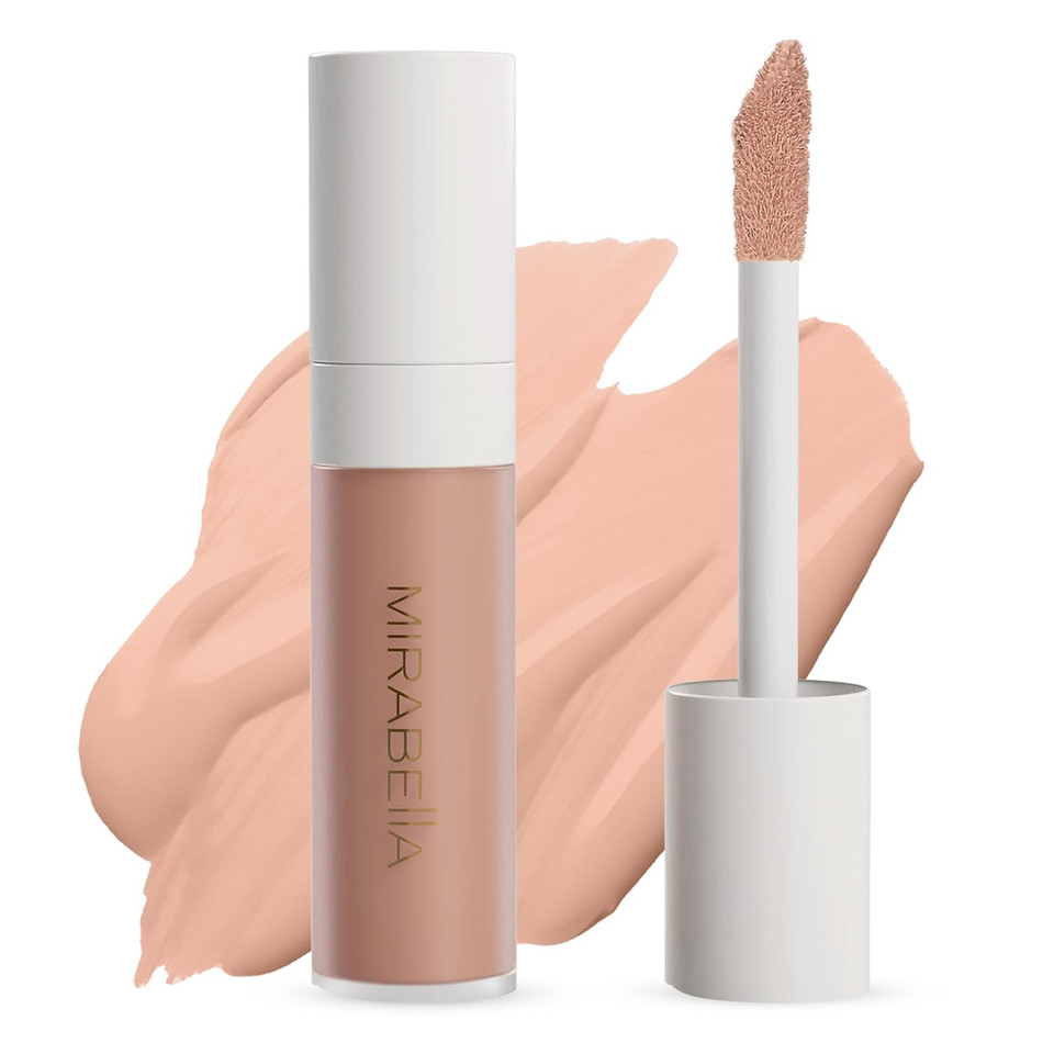 Mirabella Invincible For All Perfecting Long-Wear Concealer (Light L110) - Weightless & Versatile Under Eye Concealer, Full Coverage Moisturizing & Hydrating Concealer, Hides Fine Lines & Wrinkleslight L110