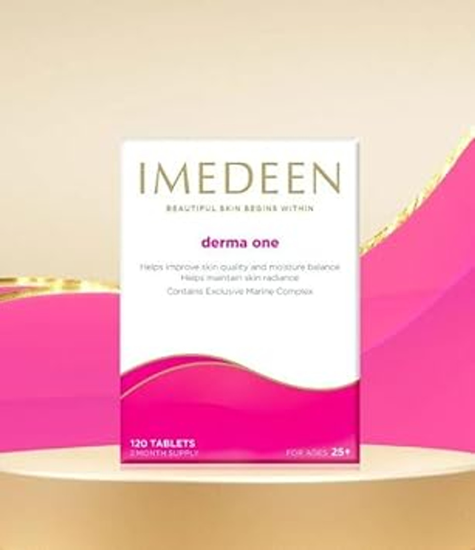 Imedeen Derma One Beauty & Skin Supplement - 60 Tablets - Supports Collagen Formation - Containing Vitamin C and Zinc - Improve Moisture Balance, Helping to Maintain Your Skins Radiance