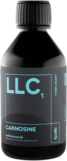 liposomal Carnosine. Unflavoured Liquid, Gluten Free, Vegan. Advanced antioxidant with Higher Absorption. 240ml. lipolife LLC1