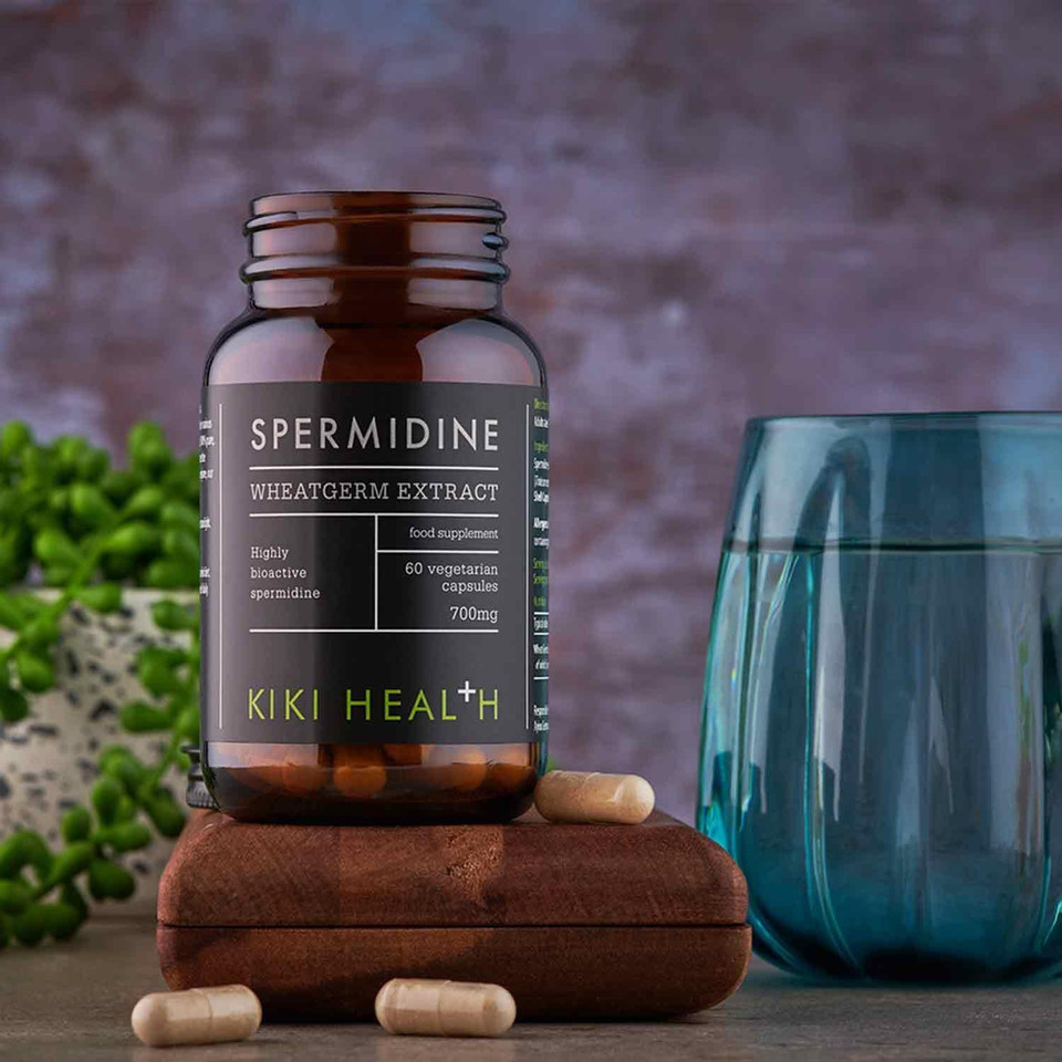 KIKI Health - Spermidine, Wheatgerm Extract - Highly Bioactive Spermidine - Supports Cellular Functions and Vital Processes - Perfect for Intermittent Fasting - 60 Vegicaps